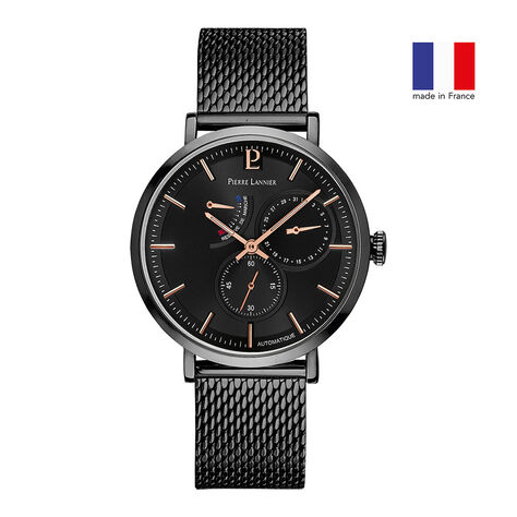Montre Pierre Lannier Collection Evidence Noir - Montres automatique Homme | Marc Orian