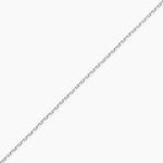 Cha&icirc;ne Claudine Maille For&ccedil;at Argent Blanc - Colliers fantaisie Femme | Marc Orian