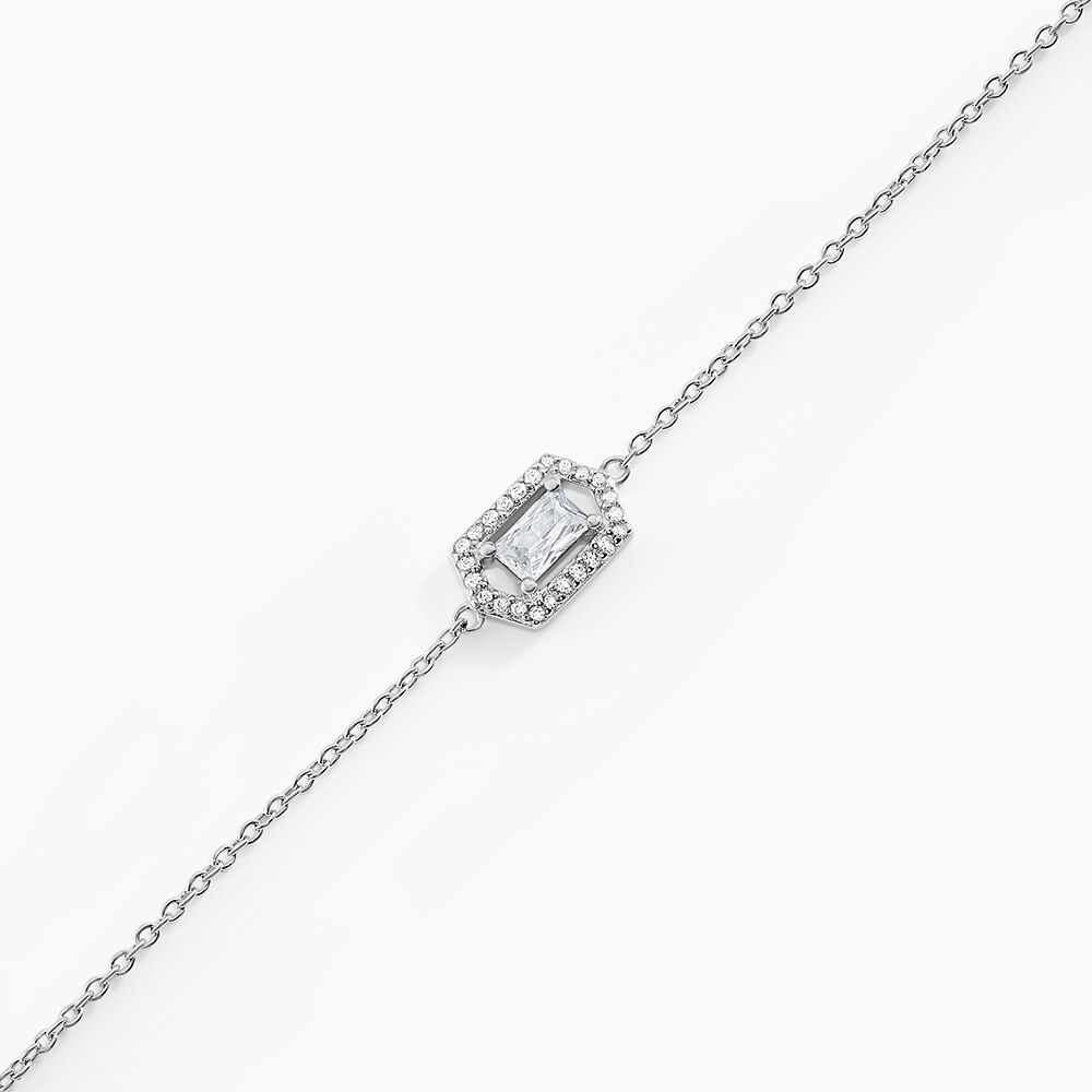Bracelet Gia Argent Blanc Oxyde De Zirconium - Bracelets chaînes Femme | Marc Orian