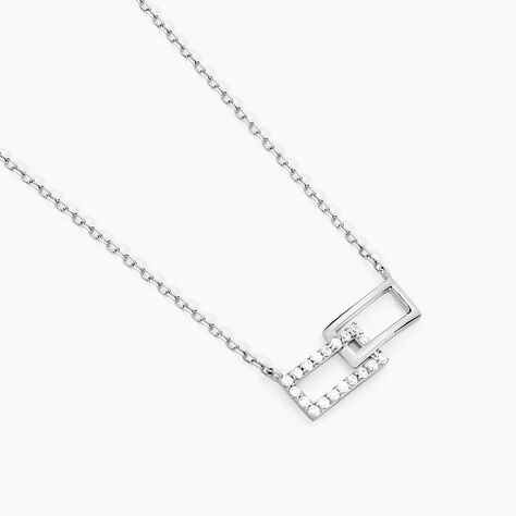 Collier Lysis Argent Blanc Oxyde De Zirconium - Colliers avec pierres Femme | Marc Orian