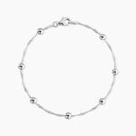 Bracelet Amarylis Argent Blanc - Bracelets fantaisie Femme | Marc Orian