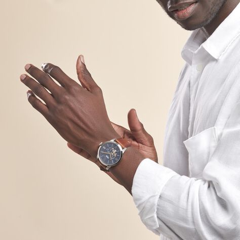 Montre Fossil Townsman Bleu - Montres automatique Homme | Marc Orian