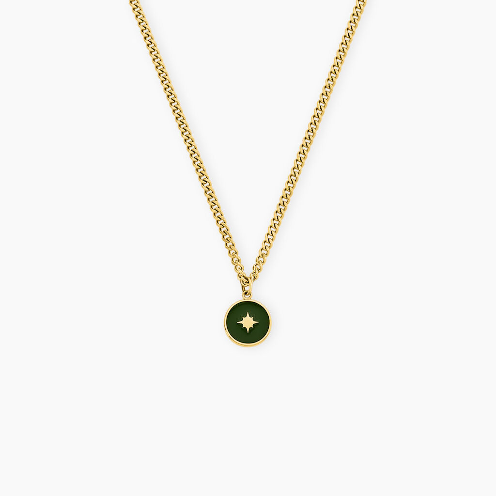 Collier Doria Acier Jaune - Colliers fantaisie Femme | Marc Orian