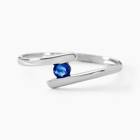 Bague Tamyra Or Blanc Saphir - Solitaires Femme | Marc Orian