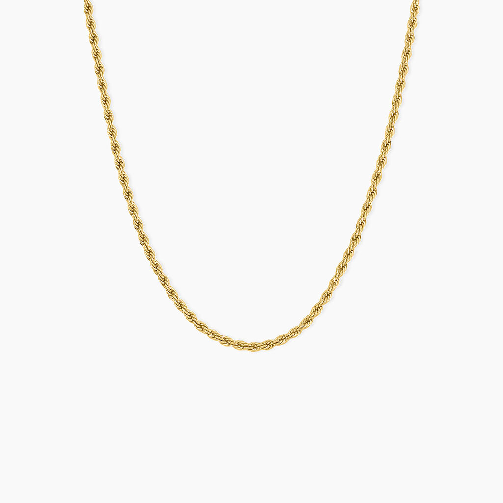 Chaine Ambra Acier Jaune - Colliers fantaisie Femme | Marc Orian