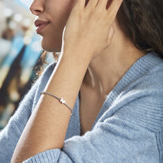 Bracelet Jonc Cadfan Argent Oxyde - Bracelets chaînes Femme | Marc Orian