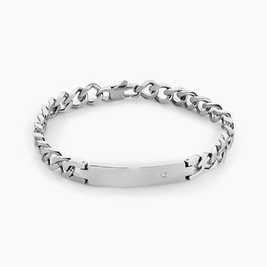 Bracelet Hugo Acier Blanc