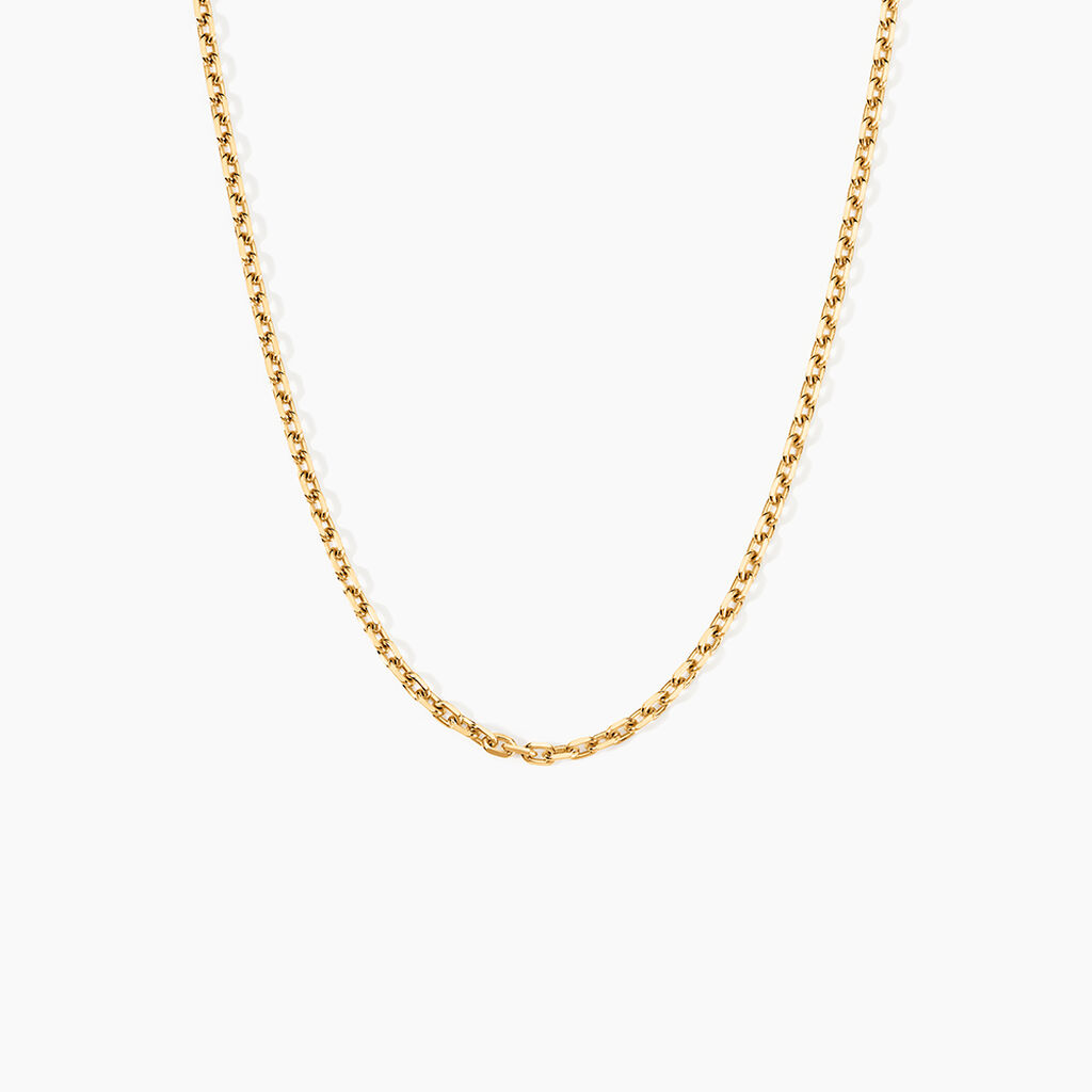 Cha&icirc;ne Igoa Maille For&ccedil;at Diamantee Or Jaune - Chaines Famille | Marc Orian