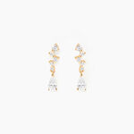 Boucles D'oreilles Pendantes Cegolene Or Jaune Oxyde De Zirconium - Pendantes Femme | Marc Orian