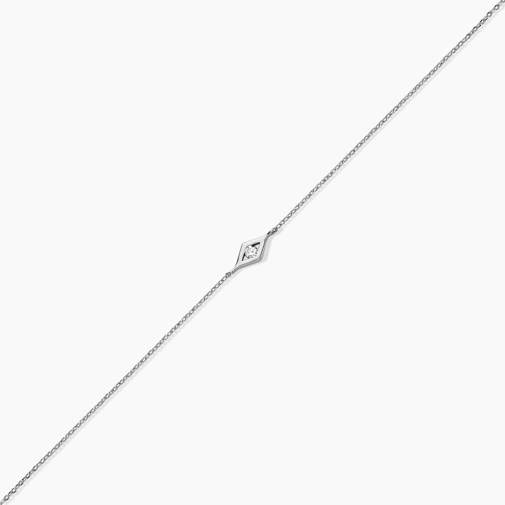 Bracelet Eirena Or Blanc Diamant - Bracelets cha&icirc;nes Femme | Marc Orian