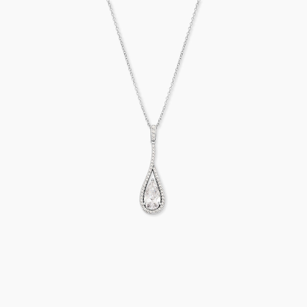 Collier Elorah Argent Blanc Oxyde De Zirconium - Colliers avec pierres Femme | Marc Orian