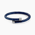 Bracelet Cuir De Vache Bleu - Bracelets cuir Homme | Marc Orian