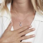 Collier Arone Argent Blanc Oxyde De Zirconium - Colliers avec pierres Femme | Marc Orian