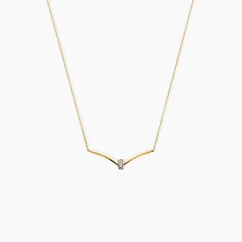 Collier Rosmerta Or Jaune Diamant - Colliers avec pierres Femme | Marc Orian