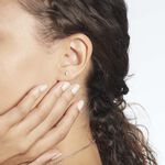 Boucles D'oreilles Puces Muflier Or Jaune Oxyde - Puces Femme | Marc Orian