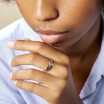 Bague Nesibe Or Tricolore Diamant - Parures de mariage Femme | Marc Orian