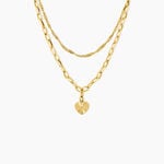 Collier Jani Acier Jaune Oxyde De Zirconium - Colliers avec pierres Femme | Marc Orian