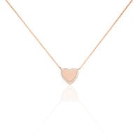 Collier Tylvina Argent Rose Oxyde De Zirconium
