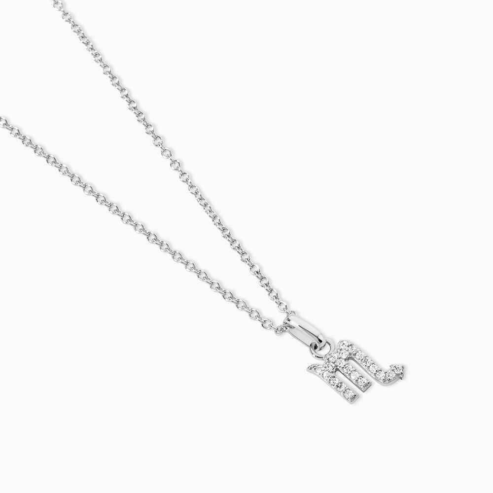 Collier Astra Argent Blanc Oxyde De Zirconium - Colliers avec pierres Femme | Marc Orian