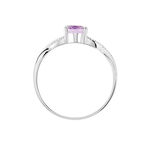 Bague Candice Or Blanc Amethyste - Bagues pierres fines Femme | Marc Orian