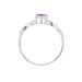 Bague Candice Or Blanc Amethyste - Bagues pierres fines Femme | Marc Orian