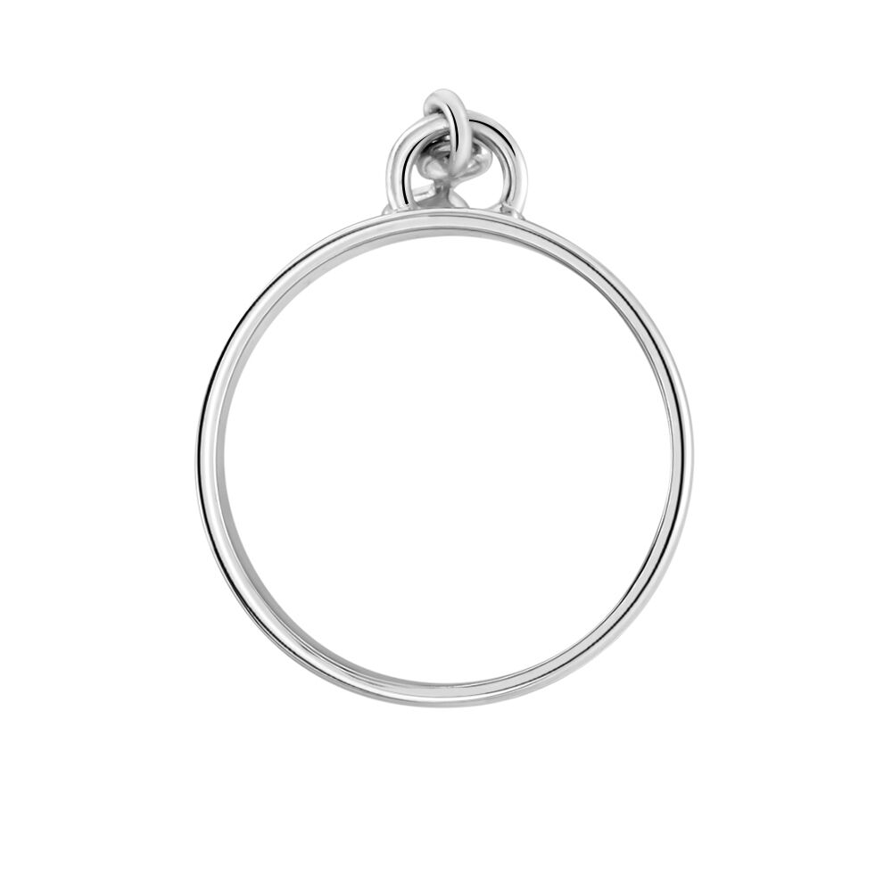 Bague Argent Blanc Psara - Bagues breloque Femme | Marc Orian