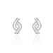 Boucles D'oreilles Puces Barbera Or Blanc Oxyde De Zirconium - Puces Femme | Marc Orian