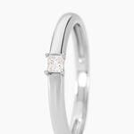 Bague Petula Argent Blanc Diamant Synth&eacute;tique - Solitaires Femme | Marc Orian