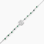 Bracelet Mystic Argent Blanc Malachite - Bracelets fantaisie Femme | Marc Orian
