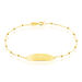 Bracelet Identité Evelina Maille Boule Or Jaune - Gourmettes Enfant | Marc Orian