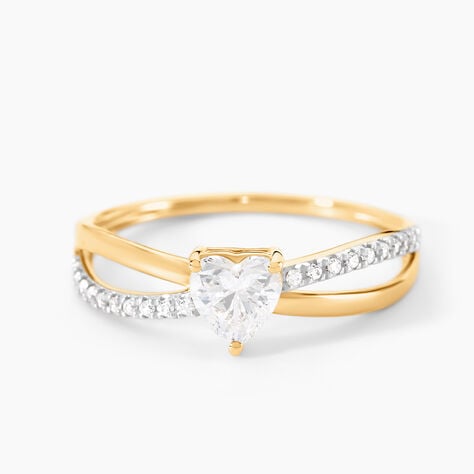 Bague Lonan Or Jaune Oxyde De Zirconium - Solitaires Femme | Marc Orian