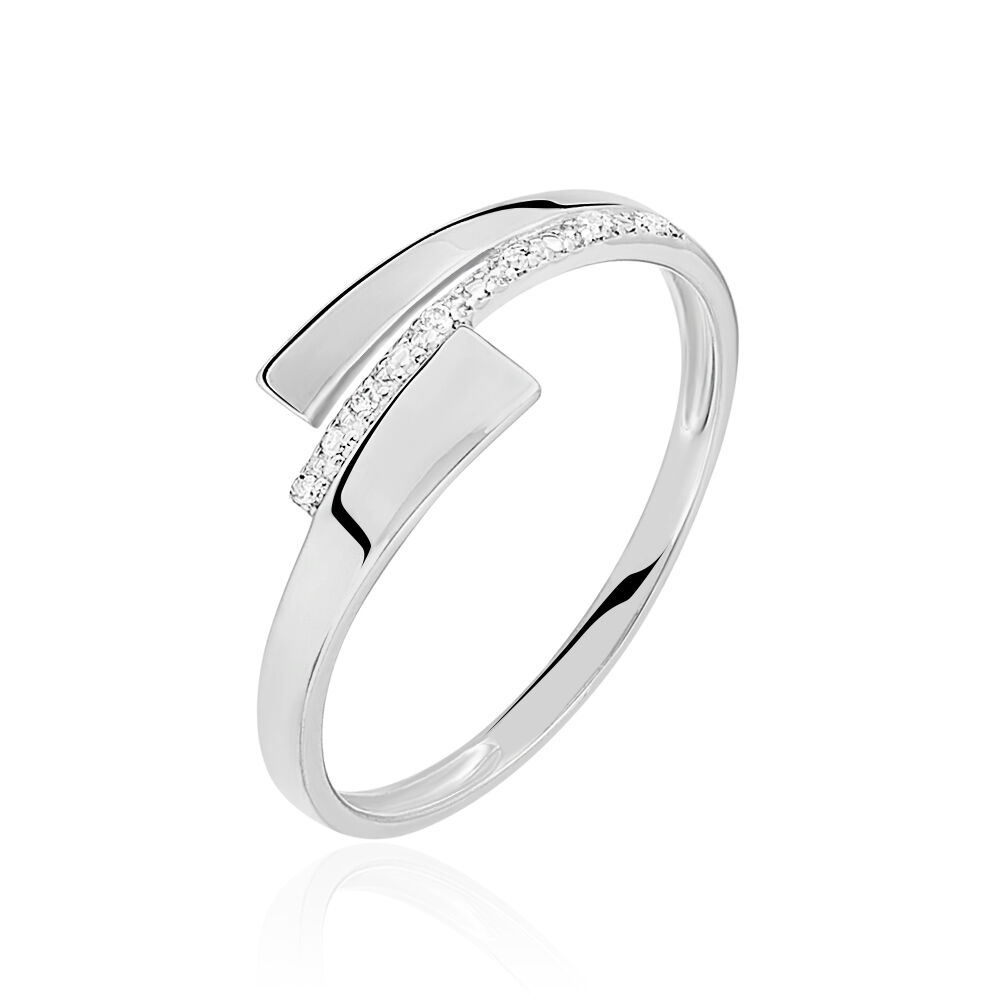 Bague Ainhoa Or Blanc Diamant - Bagues pierres précieuses Femme | Marc Orian