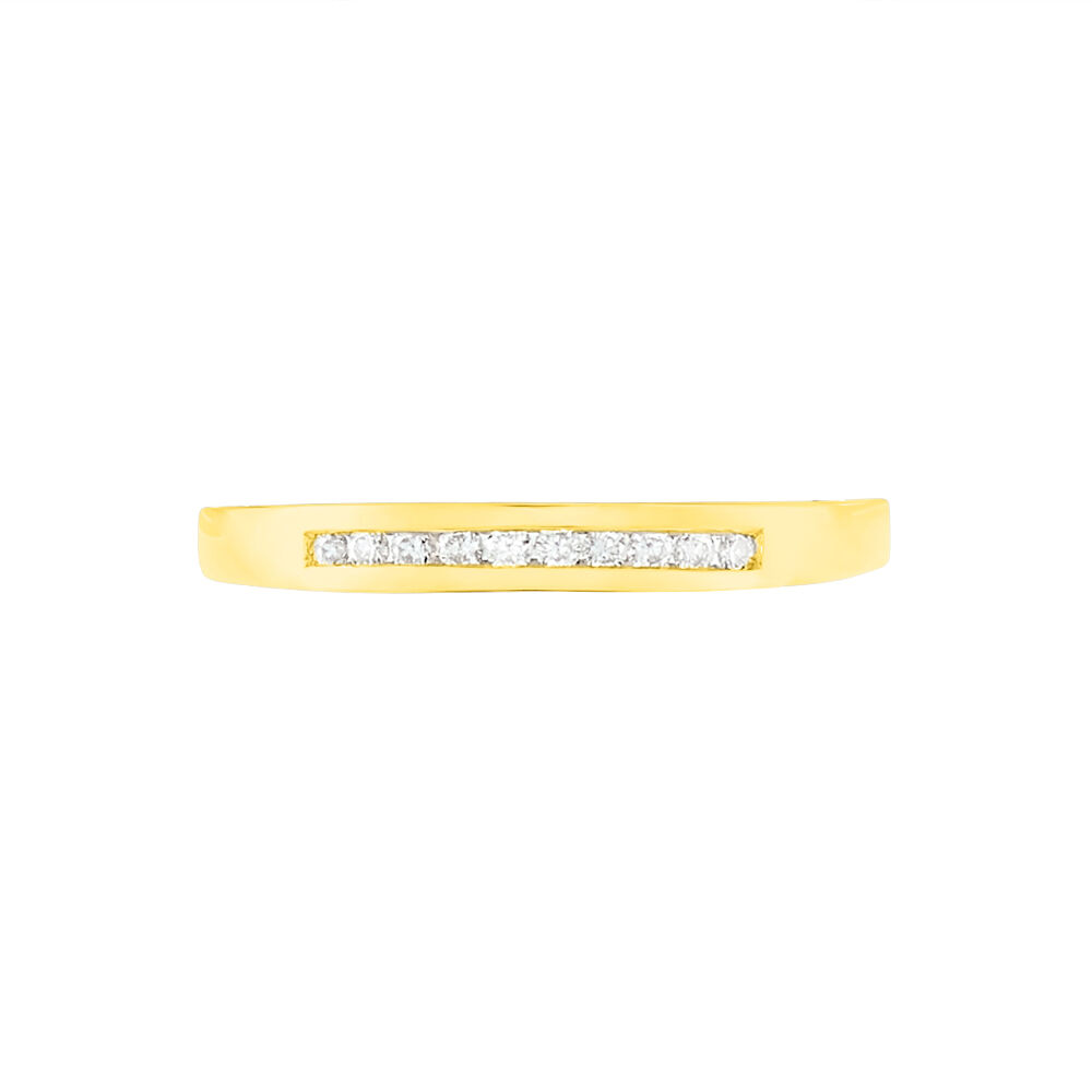 Alliance Hippolyne Or Jaune Diamant - Alliances avec pierres Femme | Marc Orian
