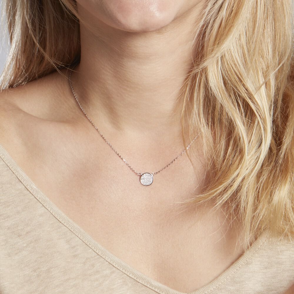 Collier Gisela Argent Blanc Oxyde De Zirconium - Colliers avec pierres Femme | Marc Orian