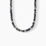 Collier Jourdan Acier Blanc Labradorite - Colliers avec pierres Homme | Marc Orian