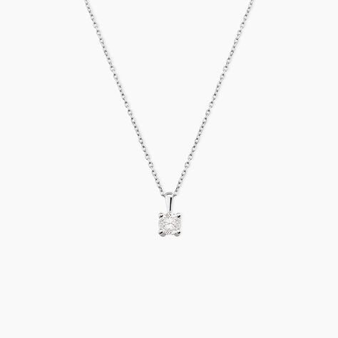 Collier Aphrodite Or Blanc Diamant Synthetique - Colliers avec pierres Femme | Marc Orian