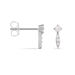 Boucles D'oreilles Puces Bormana Argent Blanc Oxyde De Zirconium - Puces Femme | Marc Orian