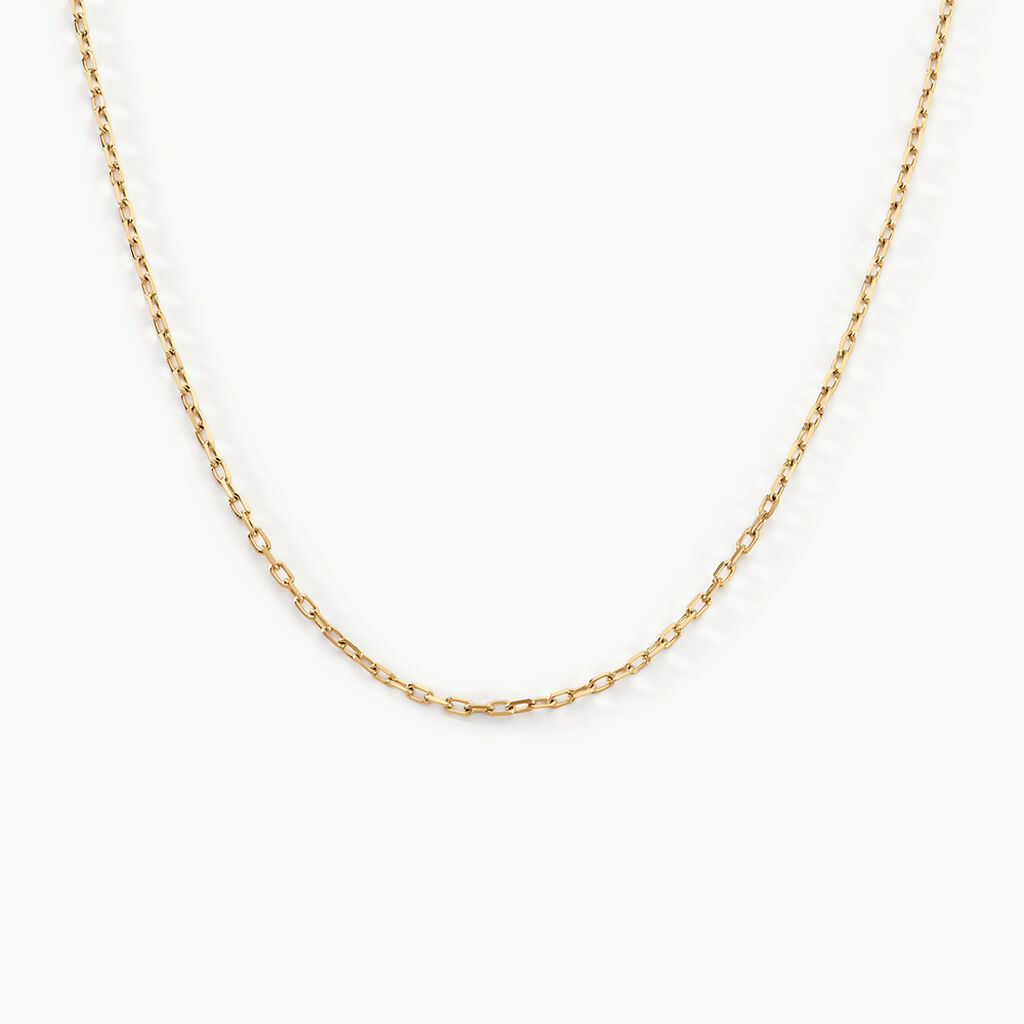 Chaîne Igoa Maille Forçat Diamantee Or Jaune - Chaines Unisex | Marc Orian
