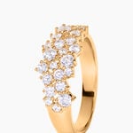 Bague Doline Plaqu&eacute; Or Jaune Oxyde De Zirconium - Bagues avec pierre Femme | Marc Orian