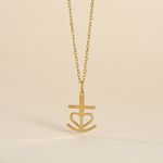 Pendentif Cobeia Croix De Camargue Or Jaune - Pendentifs Famille | Marc Orian