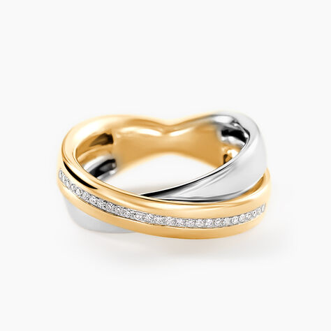 Bague Andrette Or Bicolore Diamant - Bagues pierres pr&eacute;cieuses Femme | Marc Orian