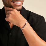 Bracelet Jourdan Arttu Acier Argent&eacute; Sodalite Agate - Bracelets cordons Homme | Marc Orian