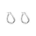 Cr&eacute;oles Moheli Argent Blanc - Cr&eacute;oles Femme | Marc Orian