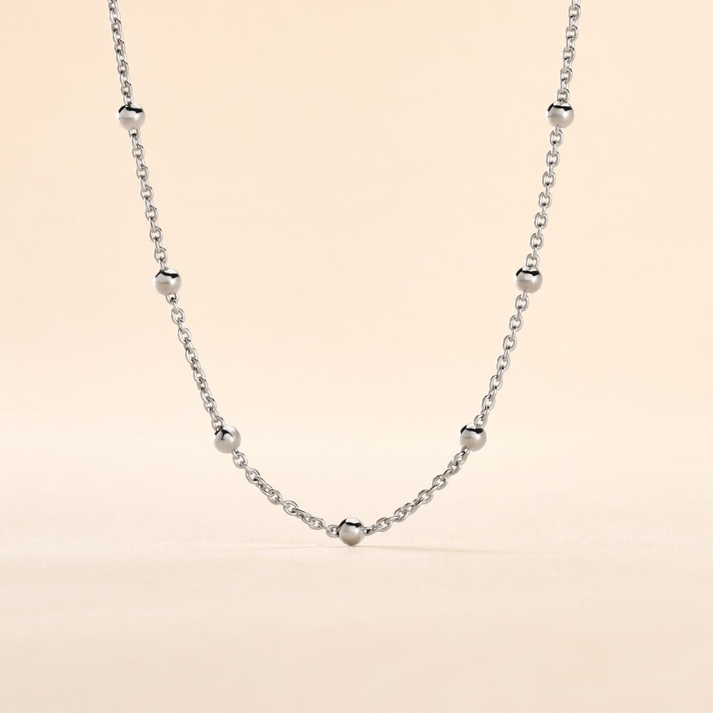 Collier Elea Argent Blanc - Colliers fantaisie Femme | Marc Orian