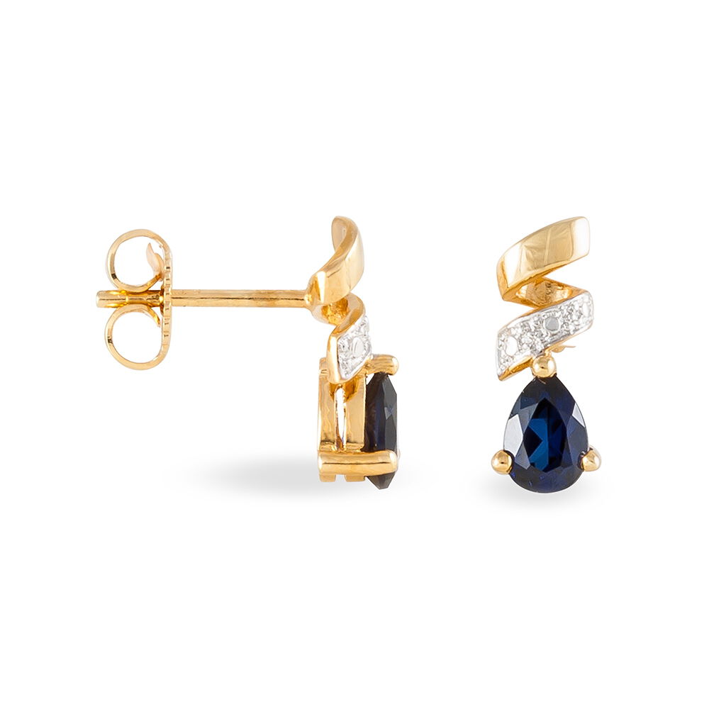 Boucles D'oreilles Pendantes Yakine Plaque Or Jaune Oxyde De Zirconium - Pendantes Femme | Marc Orian