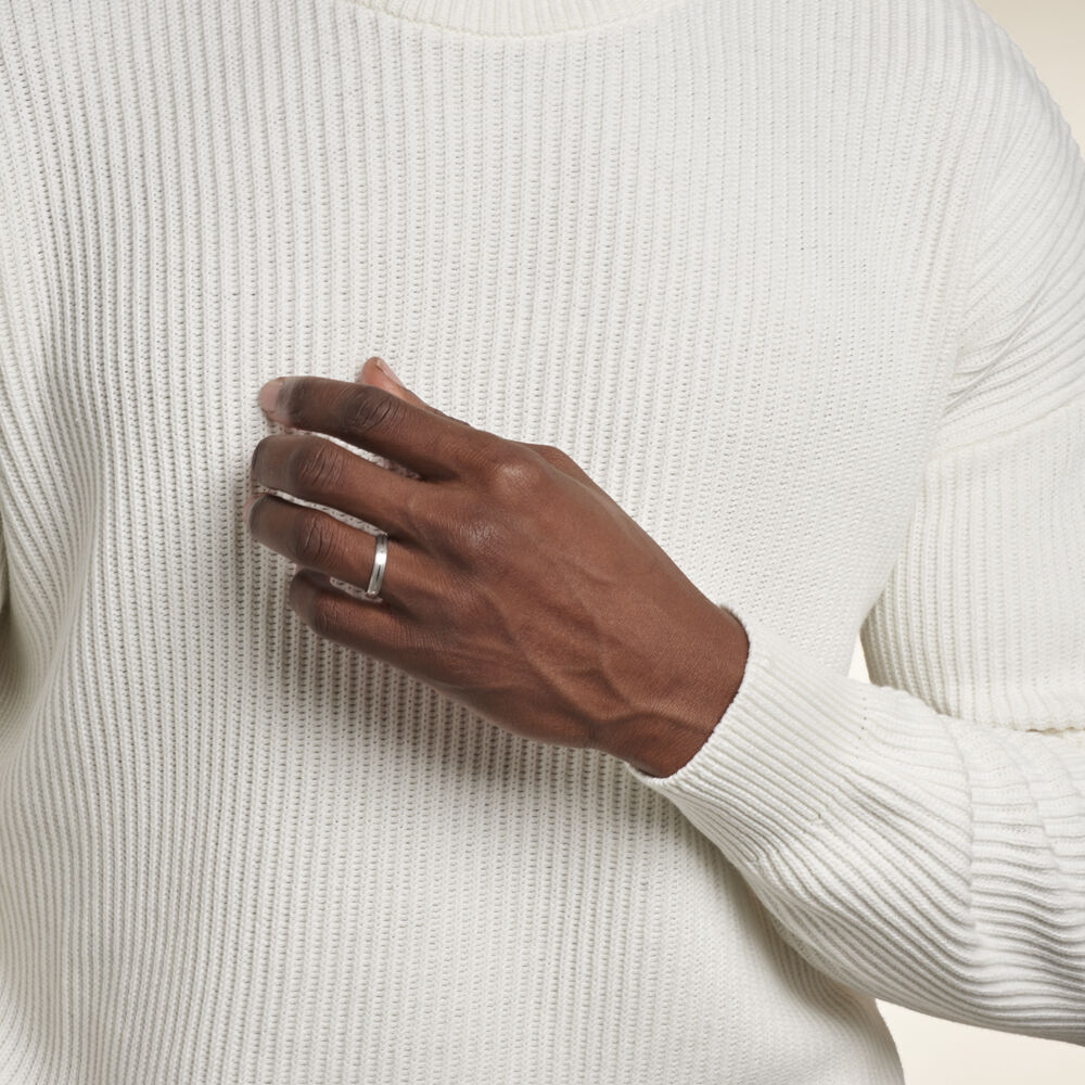 Alliance Circios Demi Jonc Classique Or Blanc - Alliances duo Unisex | Marc Orian