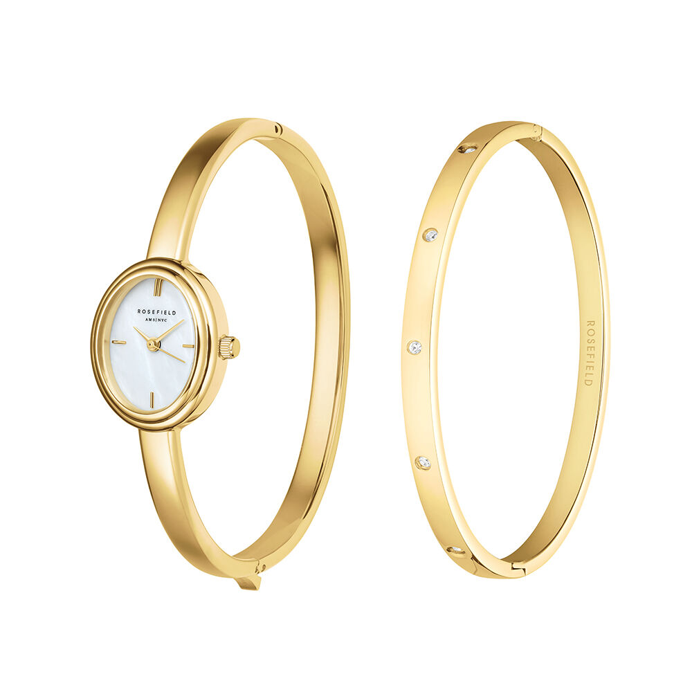 Coffret De Montre Rosefield Studio Bangle Nacre Blanche - Montres &eacute;tanches Femme | Marc Orian