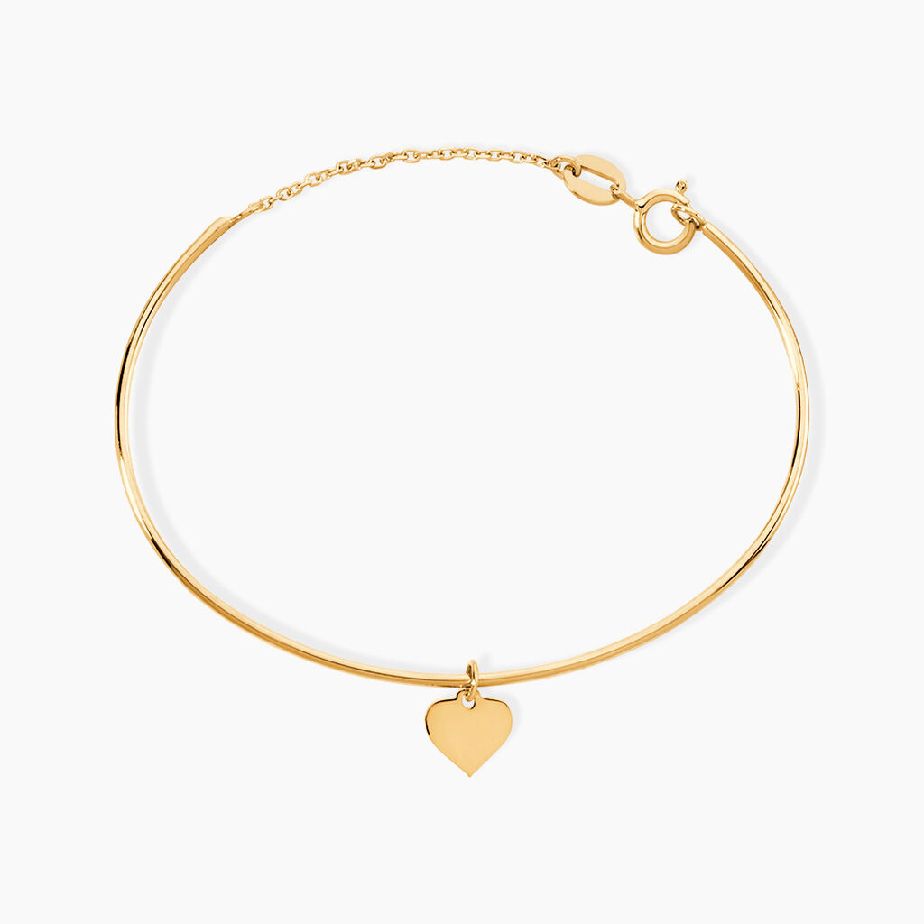 Bracelet Jonc Ida Coeur Or Jaune - Bracelets joncs Enfant | Marc Orian