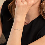 Bracelet Felisia Argent Blanc Cristaux De Swarovski - Bracelets fantaisie Femme | Marc Orian