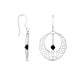 Boucles D'oreilles Pendantes Kayra Argent Blanc Pierre De Synthese - Pendantes Femme | Marc Orian